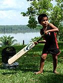 Backyard cricket | on the Amazon | Brazil