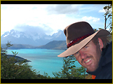 Brink 8 | Ben overlooking the magnificent Lago del Toro | Torres del Paine NP in the background | Patagonia | Chile